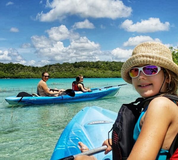bacalar, selva y kayak